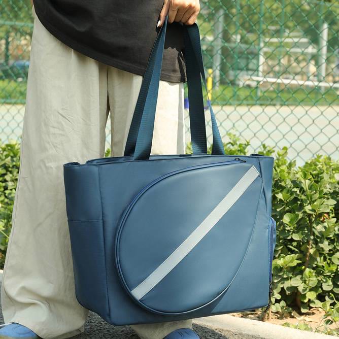 Erweiterbare Tennisschlägertasche, Tragetasche, Umhängetasche mit Schuhfach