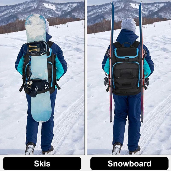 50L Skischuhtasche Sportrucksack für Skihelm Brille Snowboard