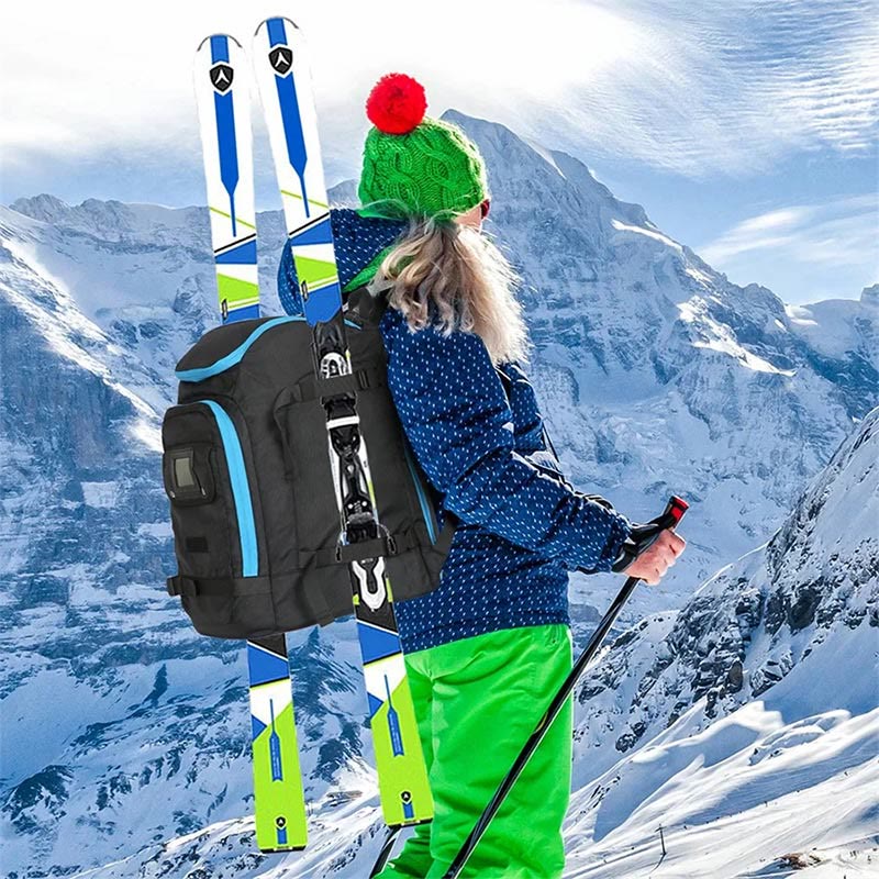50L Skischuhtasche Sportrucksack für Skihelm Brille Snowboard