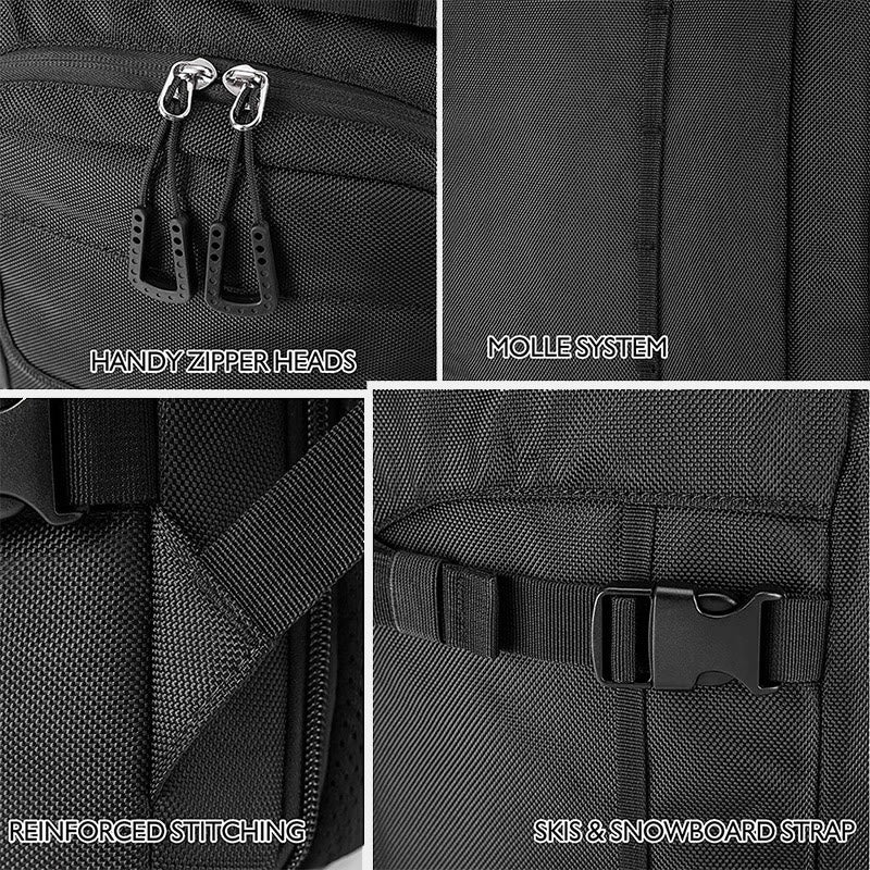 Wasserdichter Ski-Board-Rucksack, Skischuhtasche für Snowboard und Zubehör