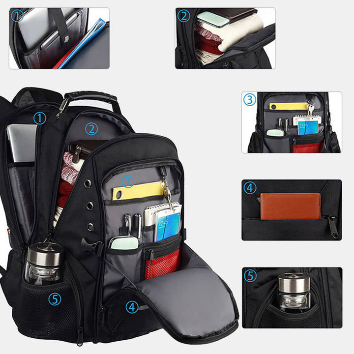 Reise-Business-Rucksack mit großer Kapazität, RFID-blockierender Laptop-Rucksack