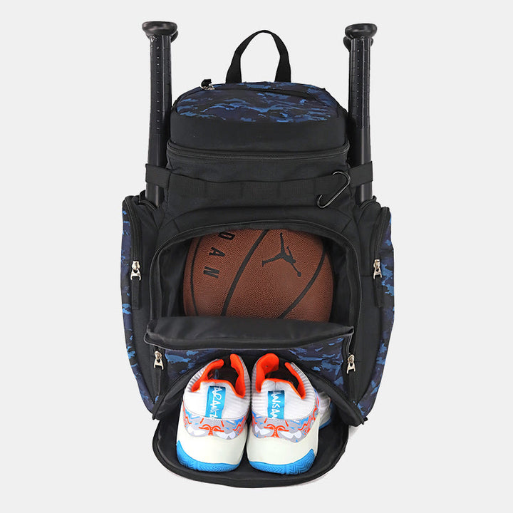 Baseball-Rucksack, Softball-Tasche mit 2 Schlägerhüllen, Platz für Schuhe