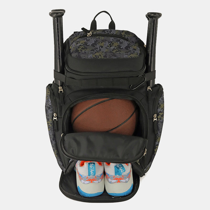 Baseball-Rucksack, Softball-Tasche mit 2 Schlägerhüllen, Platz für Schuhe