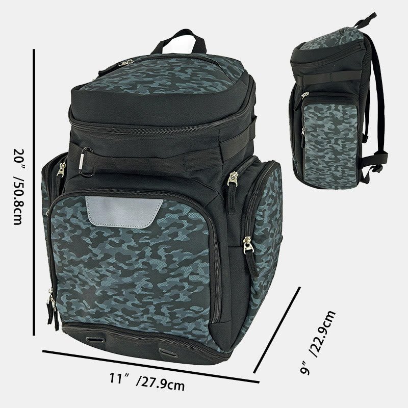 Baseball-Rucksack, Softball-Tasche mit 2 Schlägerhüllen, Platz für Schuhe