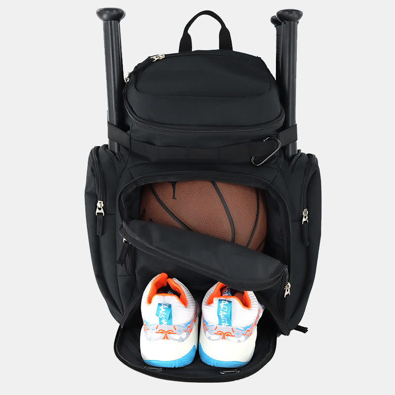 Baseball-Rucksack, Softball-Tasche mit 2 Schlägerhüllen, Platz für Schuhe