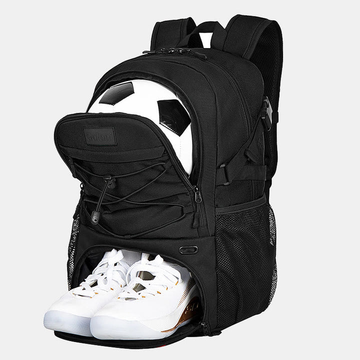 Großer Basketball-Rucksack, Sporttasche mit Ballhalter, Schuhfach