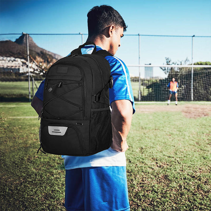 Großer Basketball-Rucksack, Sporttasche mit Ballhalter, Schuhfach