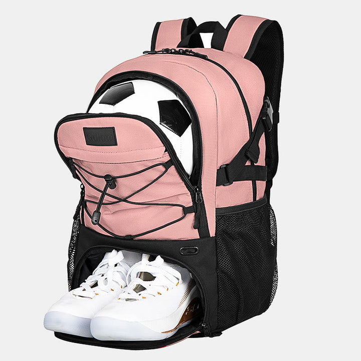 Großer Basketball-Rucksack, Sporttasche mit Ballhalter, Schuhfach