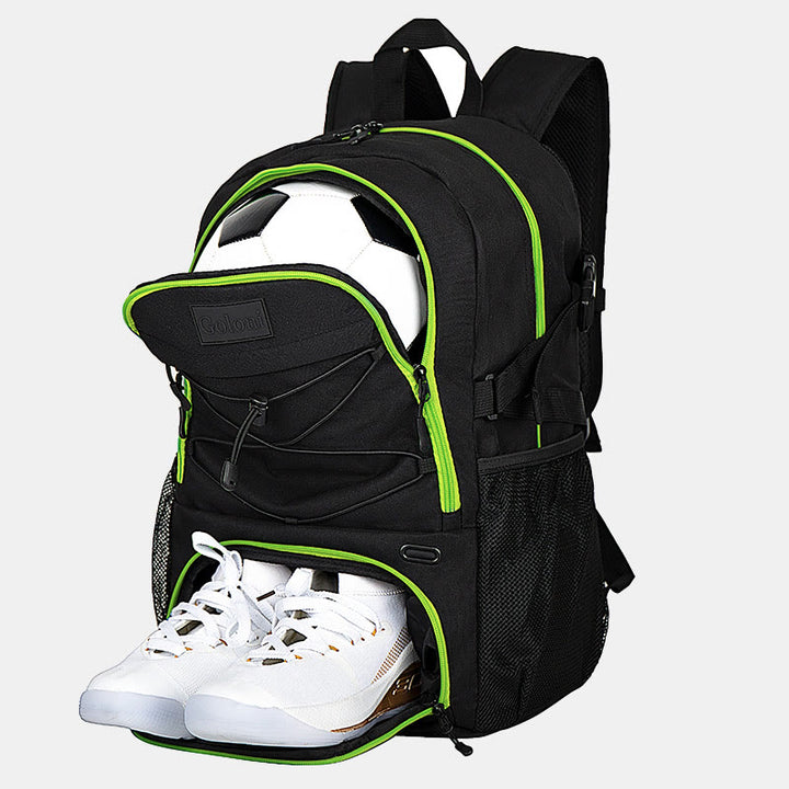 Großer Basketball-Rucksack, Sporttasche mit Ballhalter, Schuhfach