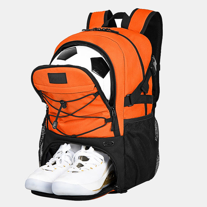 Großer Basketball-Rucksack, Sporttasche mit Ballhalter, Schuhfach
