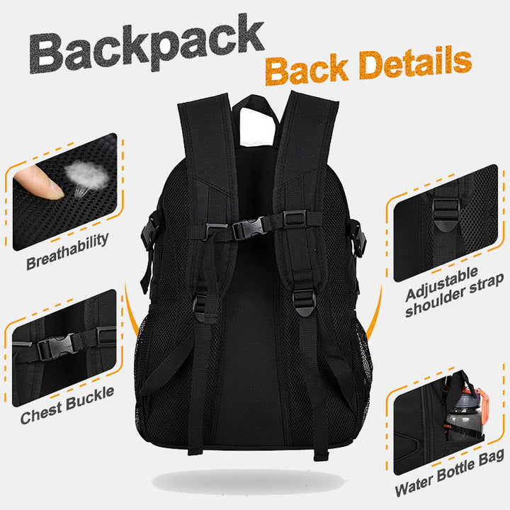 Großer Basketball-Rucksack, Sporttasche mit Ballhalter, Schuhfach
