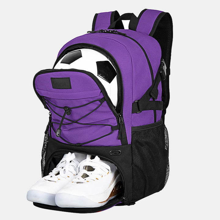 Großer Basketball-Rucksack, Sporttasche mit Ballhalter, Schuhfach
