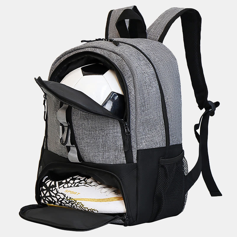 Funktionelle Sporttasche Fußball Basketball Rucksack mit Schuh- und Ballfach