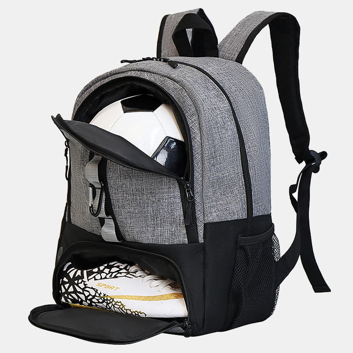 Funktionelle Sporttasche Fußball Basketball Rucksack mit Schuh- und Ballfach