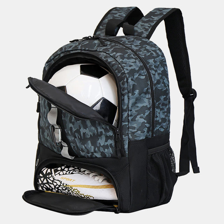 Funktionelle Sporttasche Fußball Basketball Rucksack mit Schuh- und Ballfach