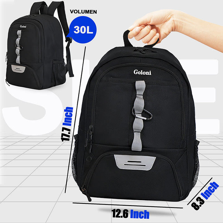 Funktionelle Sporttasche Fußball Basketball Rucksack mit Schuh- und Ballfach