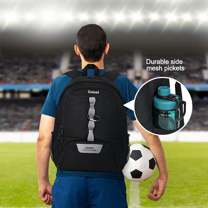 Funktionelle Sporttasche Fußball Basketball Rucksack mit Schuh- und Ballfach