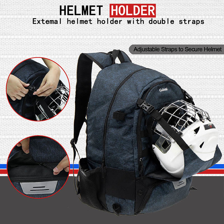 Lacrosse Tasche Field Hocket Rucksack Sport Tasche mit Zwei Stick Halter