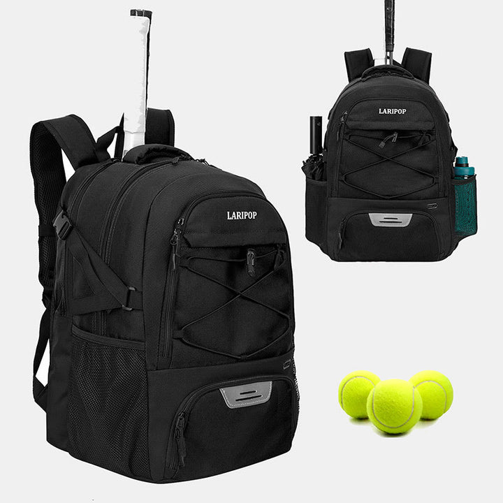 Tennisschlägertasche mit großer Kapazität, Sportrucksack mit Schuhfach