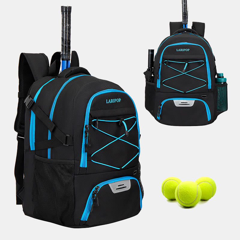 Tennisschlägertasche mit großer Kapazität, Sportrucksack mit Schuhfach