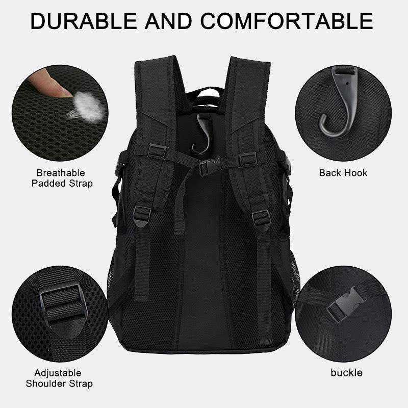 Tennisschlägertasche mit großer Kapazität, Sportrucksack mit Schuhfach