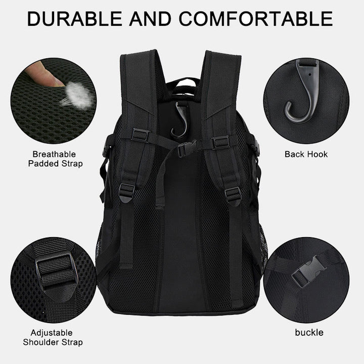 Tennisschlägertasche mit großer Kapazität, Sportrucksack mit Schuhfach