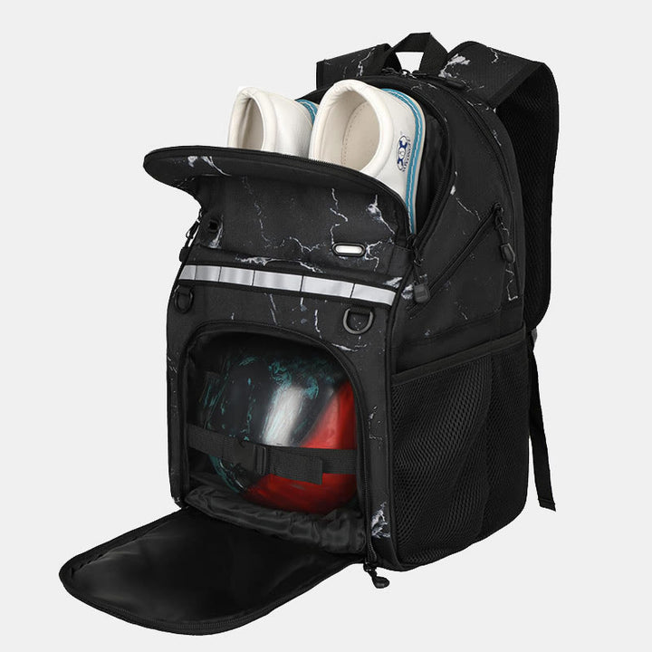 Bowlingball-Taschen-Rucksack für eine einzelne Kugel mit Schuhfach