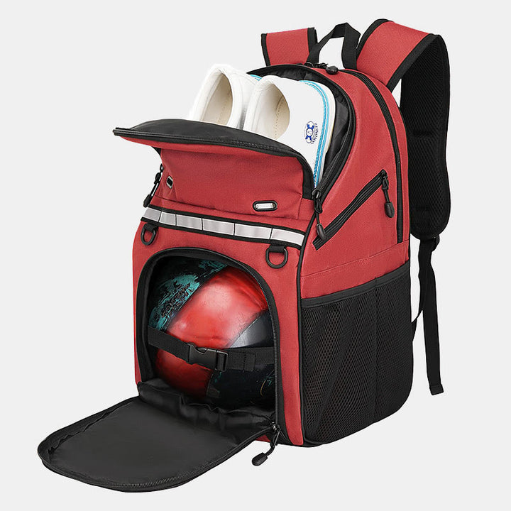 Bowlingball-Taschen-Rucksack für eine einzelne Kugel mit Schuhfach