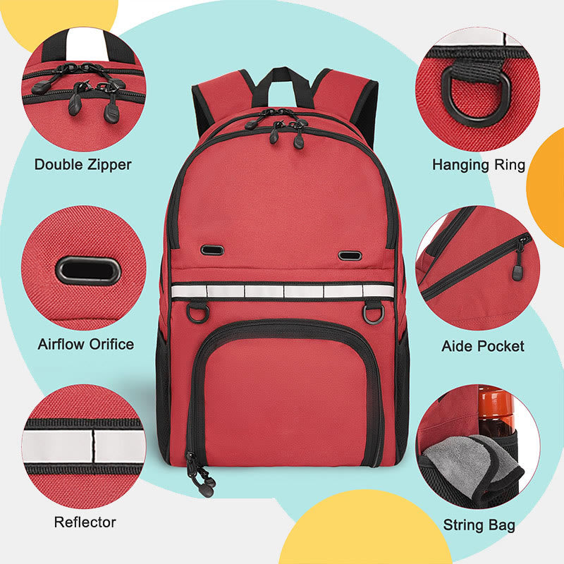 Bowlingball-Taschen-Rucksack für eine einzelne Kugel mit Schuhfach