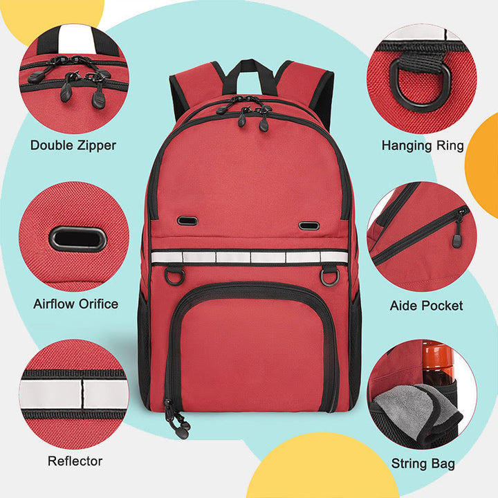 Bowlingball-Taschen-Rucksack für eine einzelne Kugel mit Schuhfach