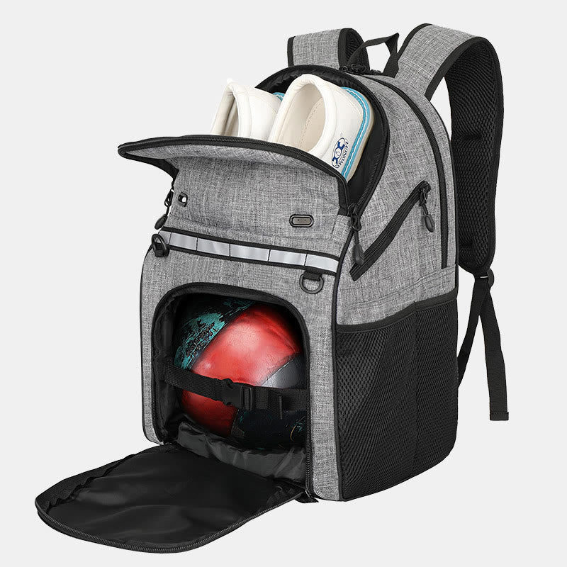 Bowlingball-Taschen-Rucksack für eine einzelne Kugel mit Schuhfach