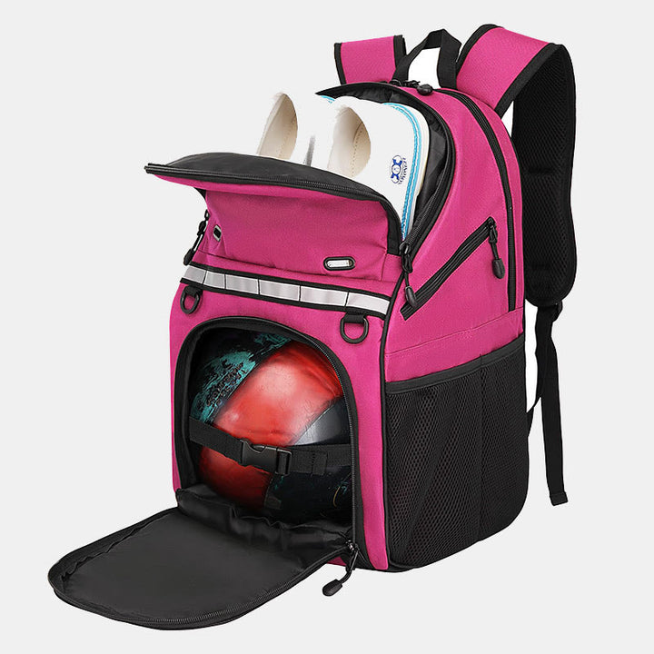 Bowlingball-Taschen-Rucksack für eine einzelne Kugel mit Schuhfach