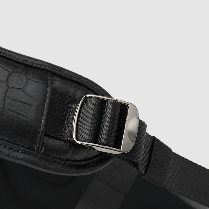 Rucksack aus echtem Leder mit Krokodilmuster, für Geschäftsreisen, Laptoptasche