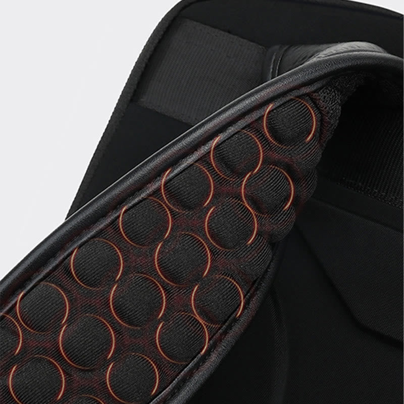Rucksack aus echtem Leder mit Krokodilmuster, für Geschäftsreisen, Laptoptasche