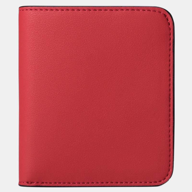 Schlanke, zweifach gefaltete, elegante Geldbörse mit RFID-Blockierung - Rot - image 9