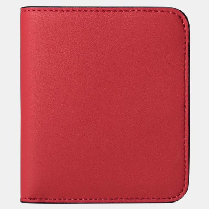Schlanke, zweifach gefaltete, elegante Geldbörse mit RFID-Blockierung - Rot - image 9