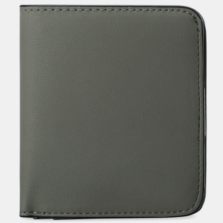 Schlanke, zweifach gefaltete, elegante Geldbörse mit RFID-Blockierung - Grau - image 12