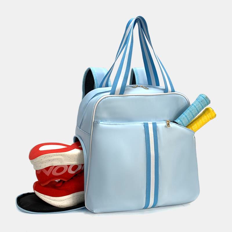 Funktionelle Pickleball-Umhängetasche, umwandelbarer Rucksack mit Schuhfach