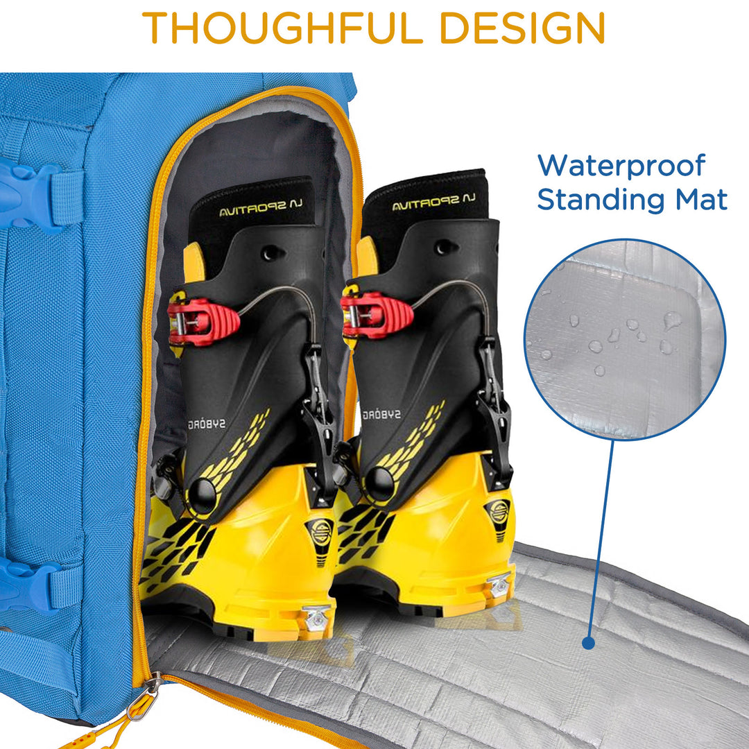 Wasserdichter Ski-Board-Rucksack, Skischuhtasche für Snowboard und Zubehör