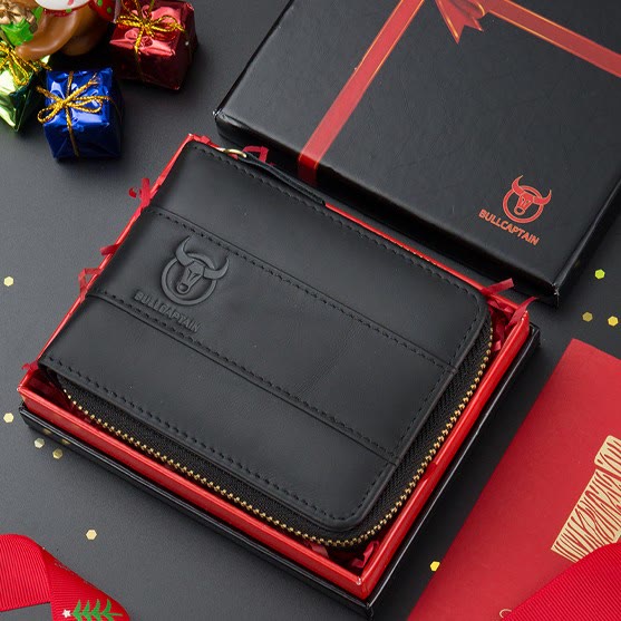 RFID Antimagnetische Vintage Geldbörse aus echtem Leder