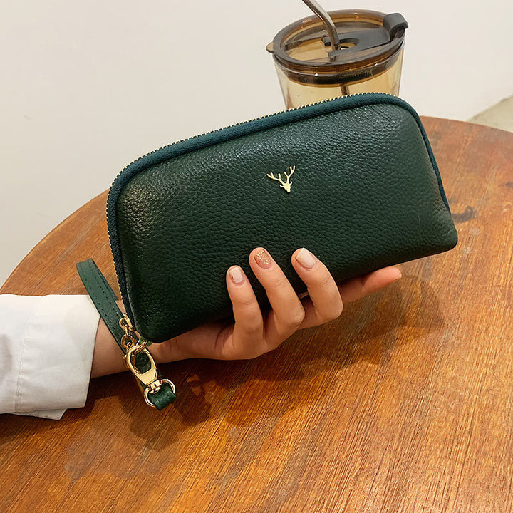 Reißverschluss Smartphone Armband Vintage Geldbörse