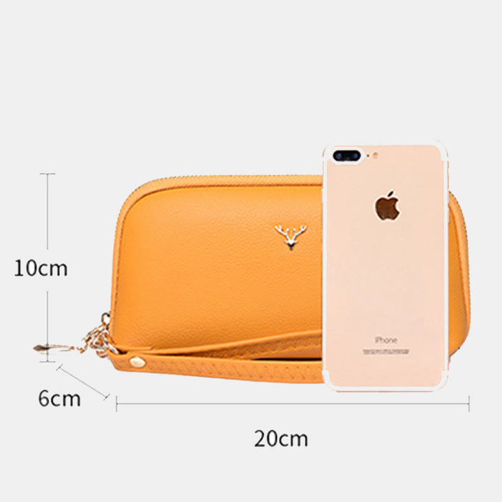 Reißverschluss Smartphone Armband Vintage Geldbörse