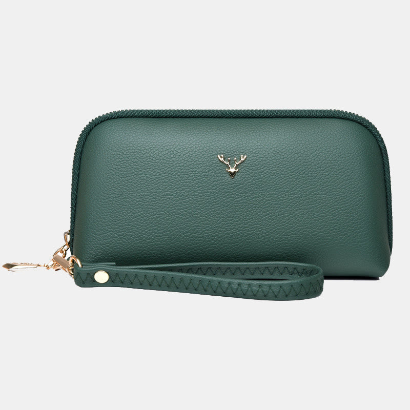 Reißverschluss Smartphone Armband Vintage Geldbörse