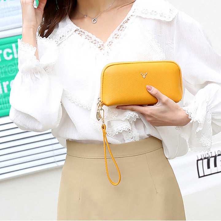 Reißverschluss Smartphone Armband Vintage Geldbörse