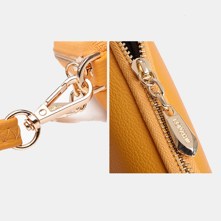 Reißverschluss Smartphone Armband Vintage Geldbörse