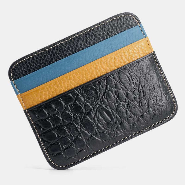 Schlanke minimalistische Vordertasche Brieftasche aus echtem Leder Kartenhalter Kartenetui - Stil 64 - image 72
