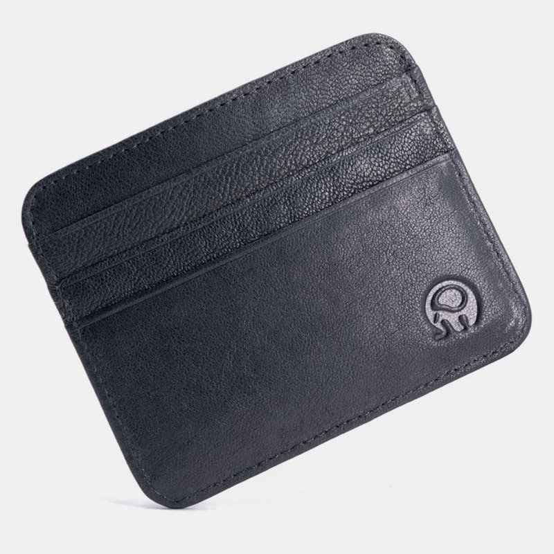 Schlanke minimalistische Vordertasche Brieftasche aus echtem Leder Kartenhalter Kartenetui - Stil 17 - image 31