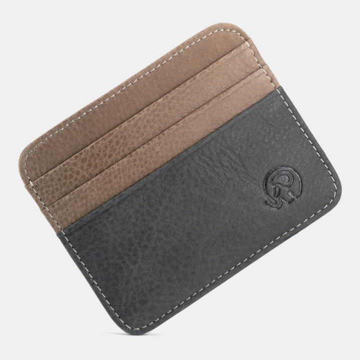 Schlanke minimalistische Vordertasche Brieftasche aus echtem Leder Kartenhalter Kartenetui - Stil 48 - image 56