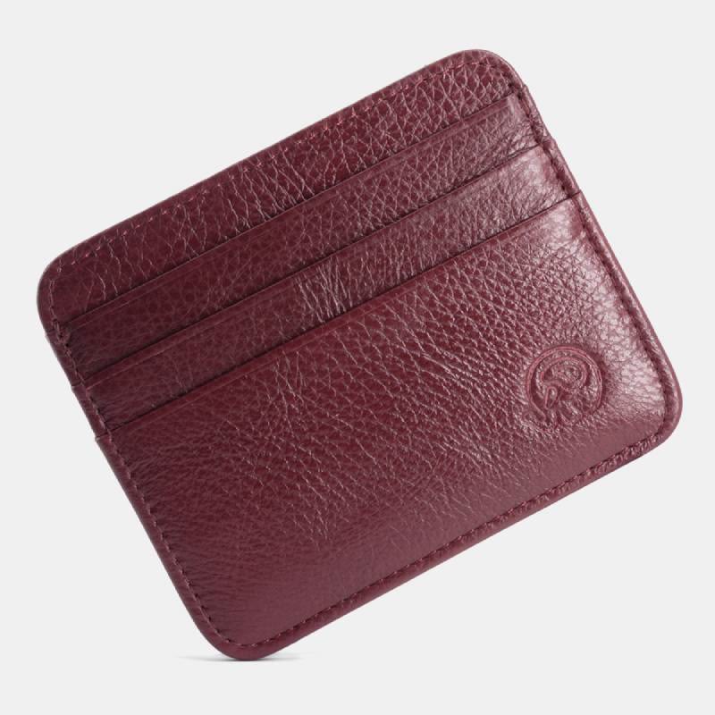 Schlanke minimalistische Vordertasche Brieftasche aus echtem Leder Kartenhalter Kartenetui - Stil 38 - image 46