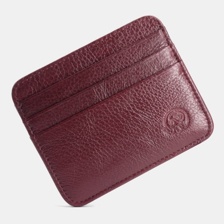 Schlanke minimalistische Vordertasche Brieftasche aus echtem Leder Kartenhalter Kartenetui - Stil 38 - image 46